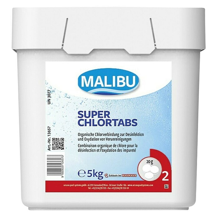 Superklor tablete s produženim djelovanjem 5 kg MALIBU - Akcija u trgovini Bauhaus