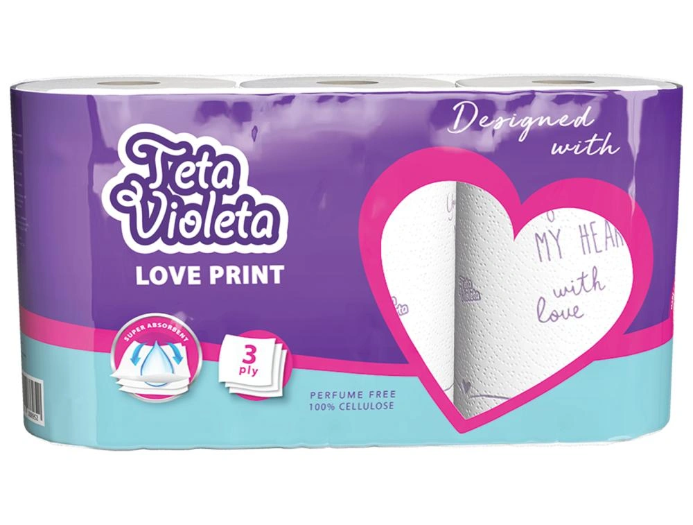 Violeta ručnik papirnati love 1 pak Akcija u trgovini NTL