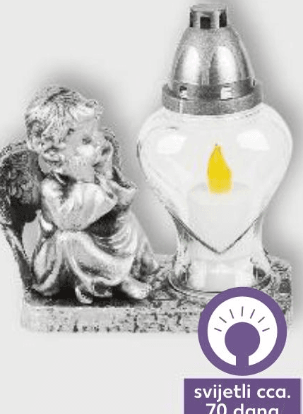 Statua anđeo s lampionom Akcija u trgovini Kaufland