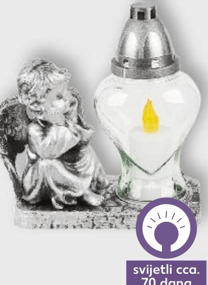 Statua anđeo s lampionom elektronski visina cca. 23 cm Akcija u trgovini Kaufland