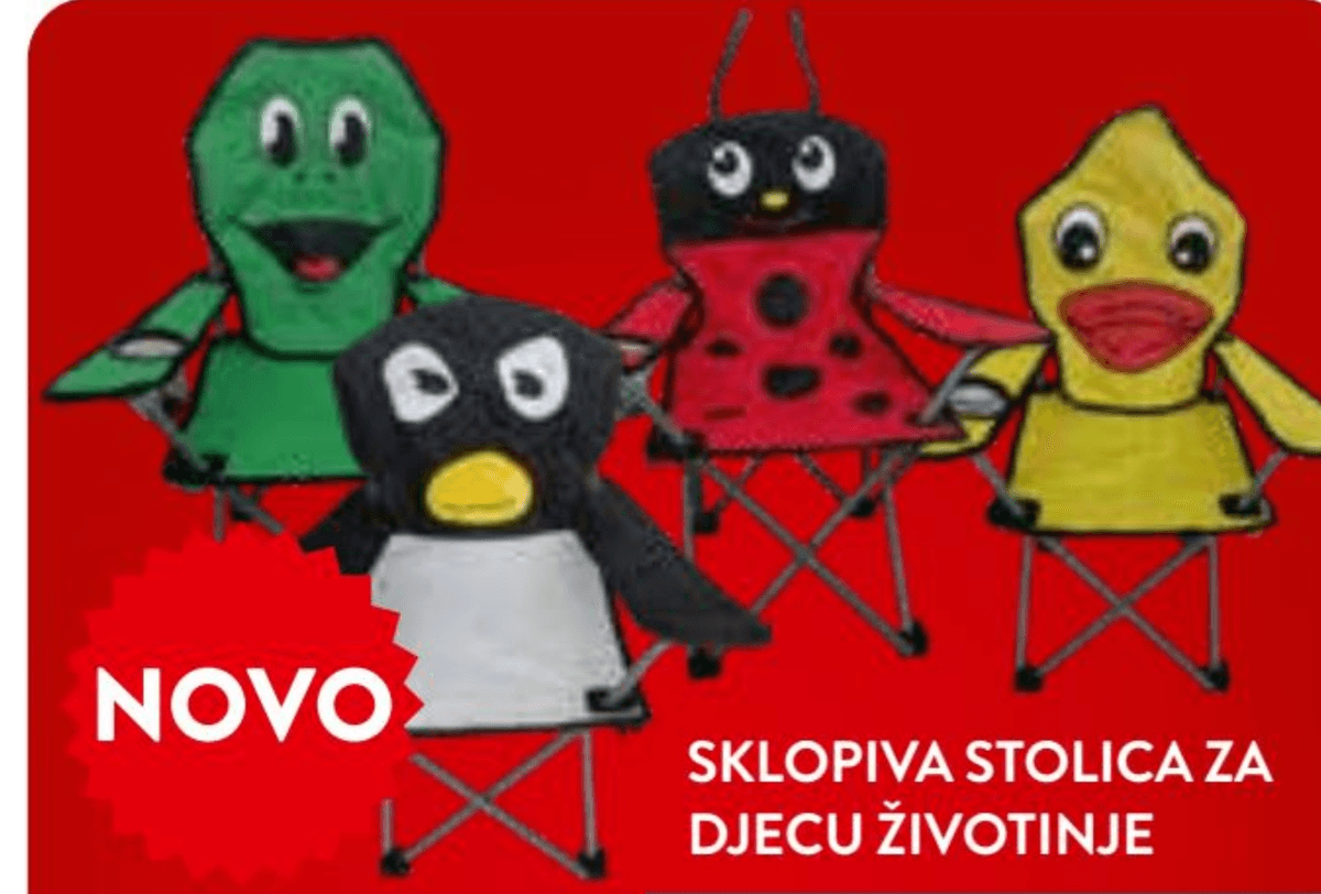 Sklopiva stolica za djecu životinje - Akcija u trgovini Interspar