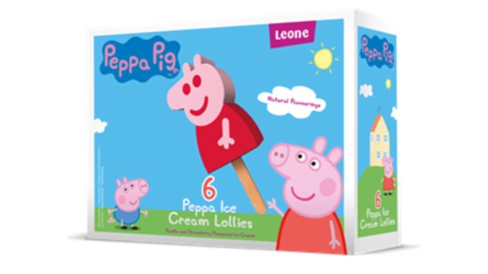 Peppa Pig Ice Cream Lollies 6 x 60 ml/ 192 g Leone - Akcija u trgovini Stanić Diskont