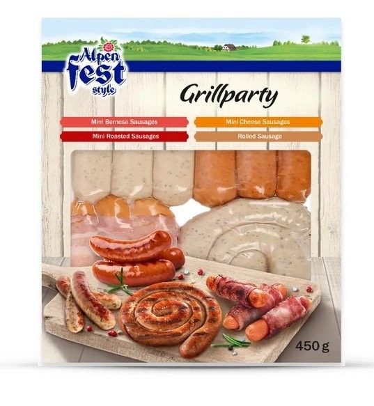 Alpenfest Grill party kobasica 450 g Akcija u trgovini Lidl