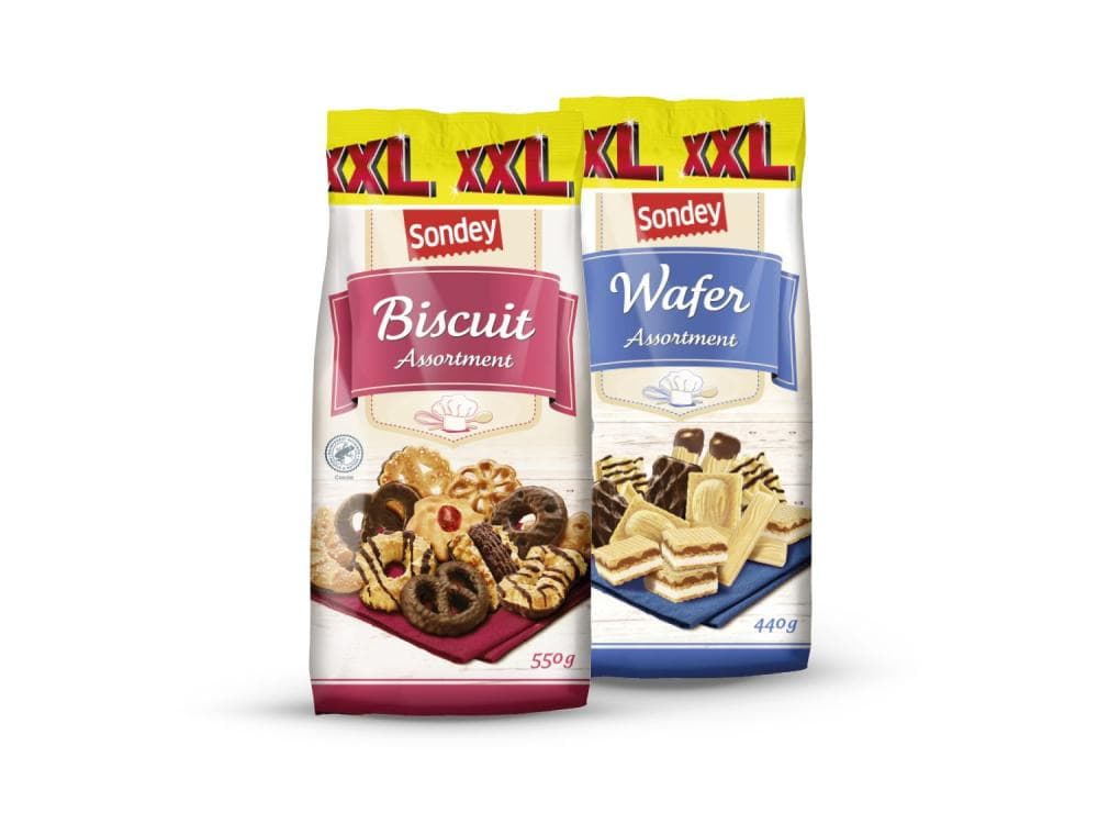Sondey Mješavina keksa ili vafla XXL 440 g ili 550 g Akcija u trgovini Lidl