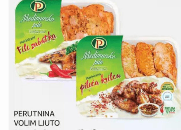 Perutnina Volim Ljuto Marinirana pileća mini krila ili file zabatka 400 - 450 g - Akcija u trgovini Plodine