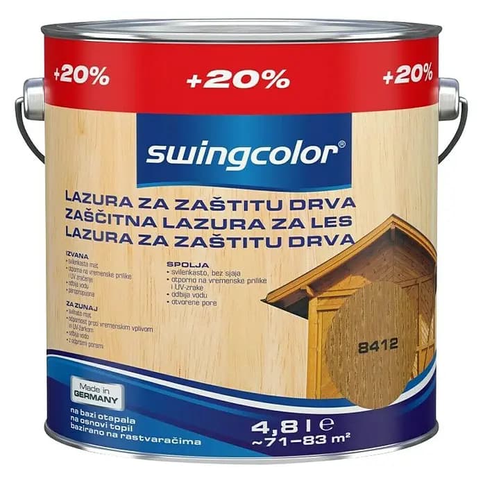 Swingcolor Premium lazura za trajnu zaštitu drva 4 l Akcija u trgovini Bauhaus