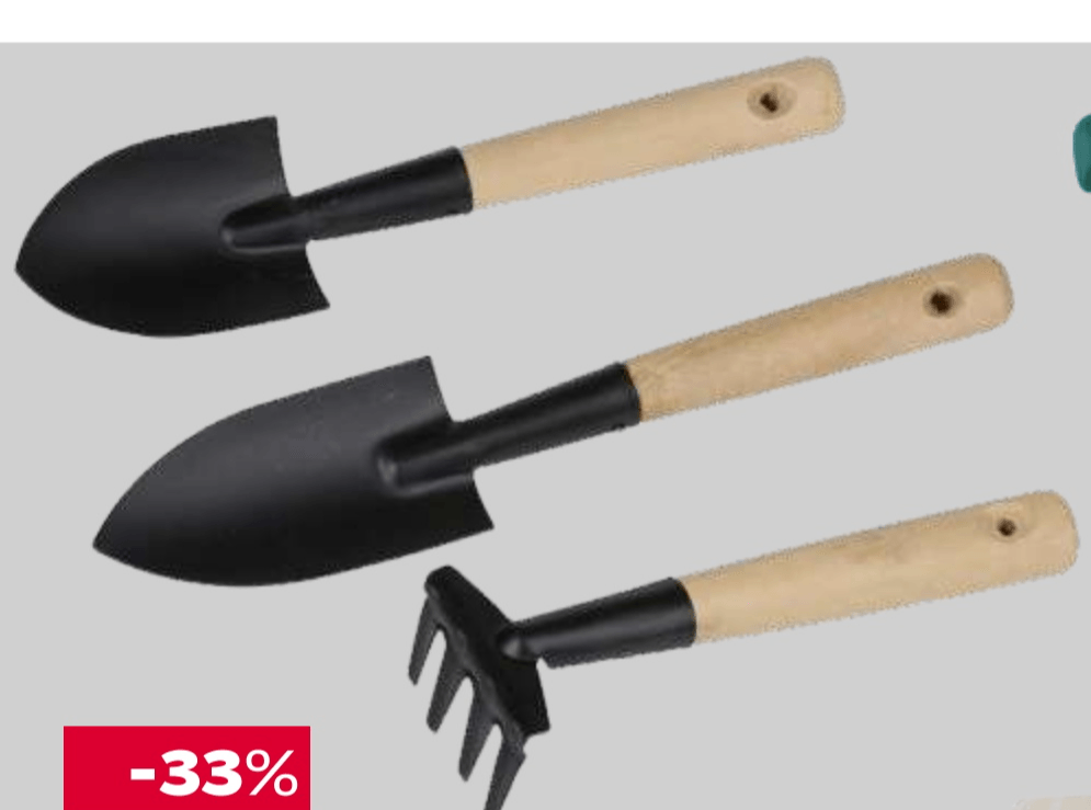 Vrtni alat 1 set, 3 kom - Akcija u trgovini Tommy