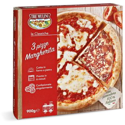 Pizza Margherita 3 KOM, 960 g Tre Mulini - Akcija u trgovini Eurospin