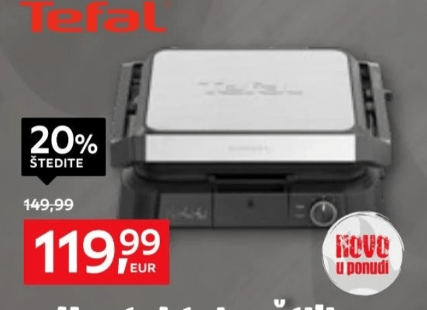 Kontaktni roštilj SuperGrill 3 u 1 Tefal - Akcija u trgovini Lesnina