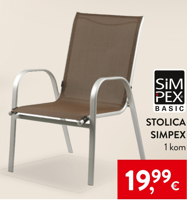 Stolica 1 kom SIMPEX BASIC - Akcija u trgovini Interspar