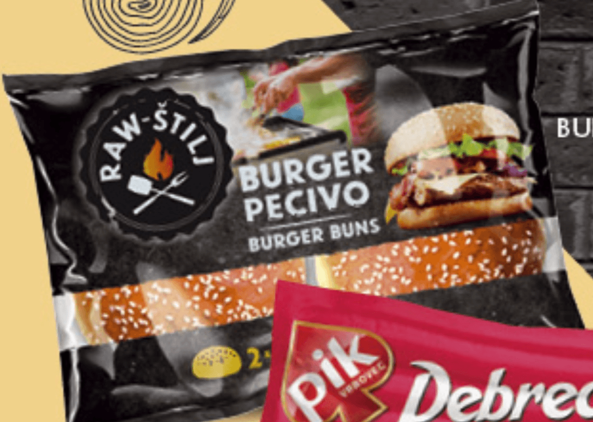 Raw-Štilj Burger pecivo 2x80g - Akcija u trgovini Konzum