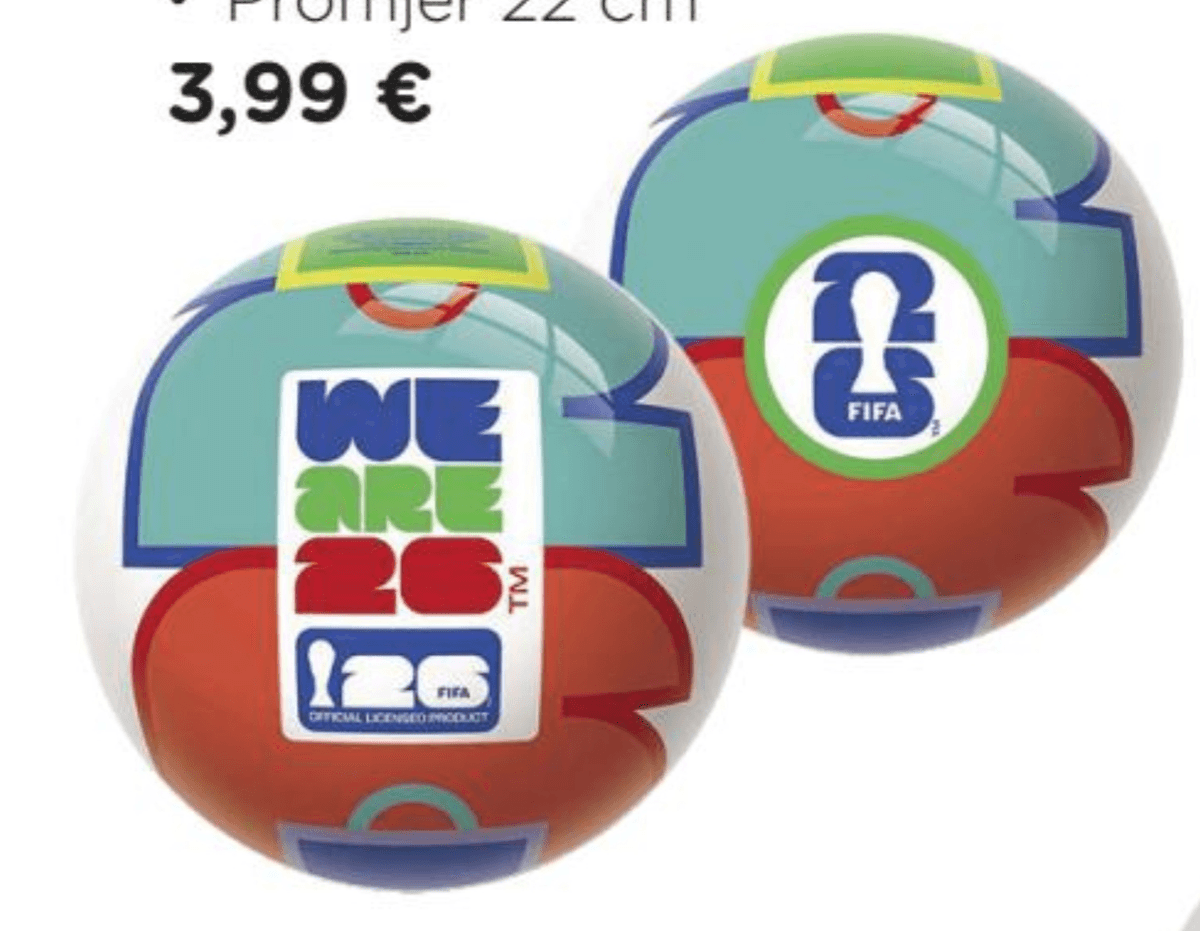 Lopta Fifa WC Promjer 22 cm - Akcija u trgovini Baby Center