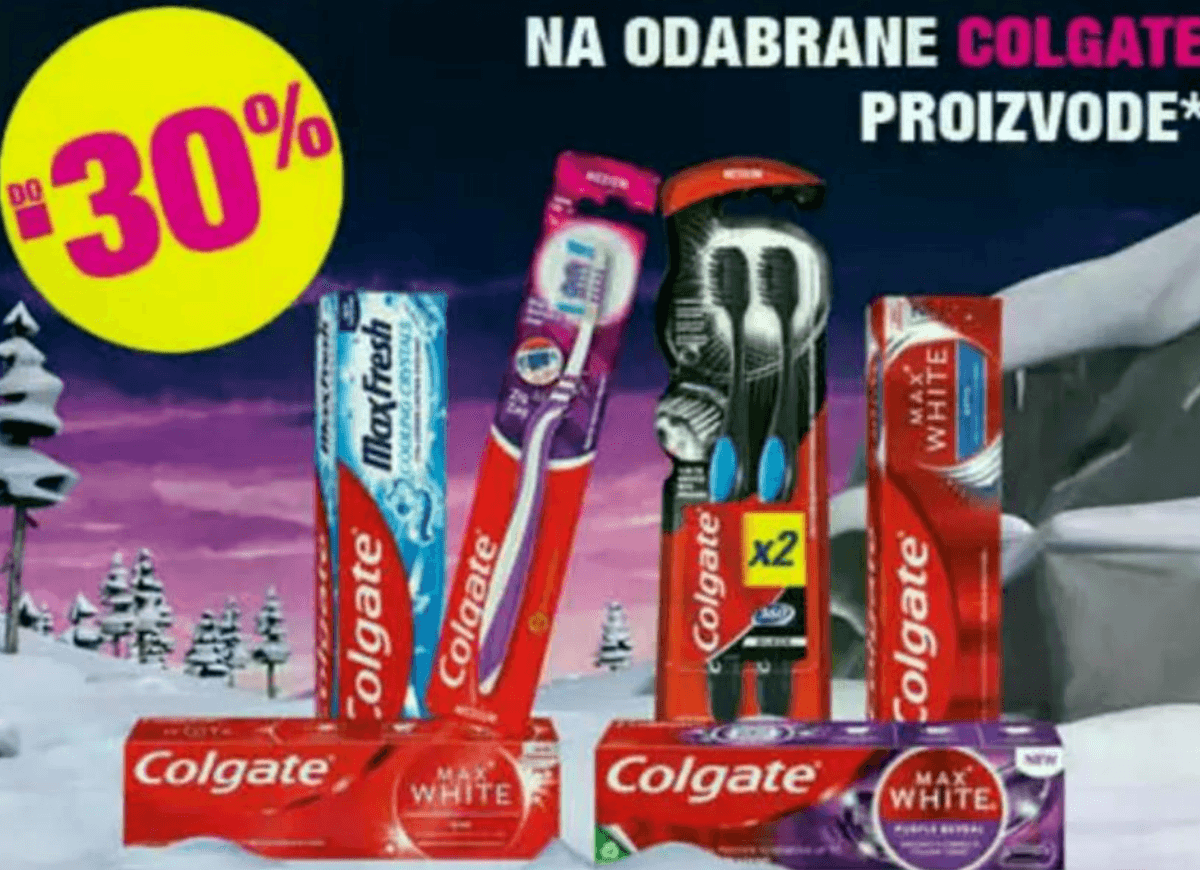 Odabrani asortiman Colgate paste za zube Akcija u trgovini Bakmaz