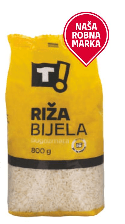 T! Riža Bijela 800 g Akcija u trgovini Tommy