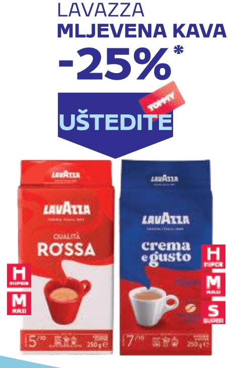 Lavazza Mljevena kava 250 g - Akcija u trgovini Tommy