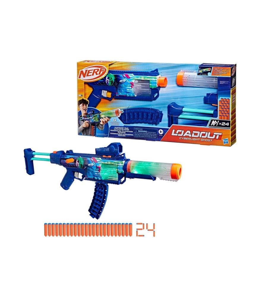 Nerf Loadout Cyberlight Ghost Blaster Akcija u trgovini Mueller