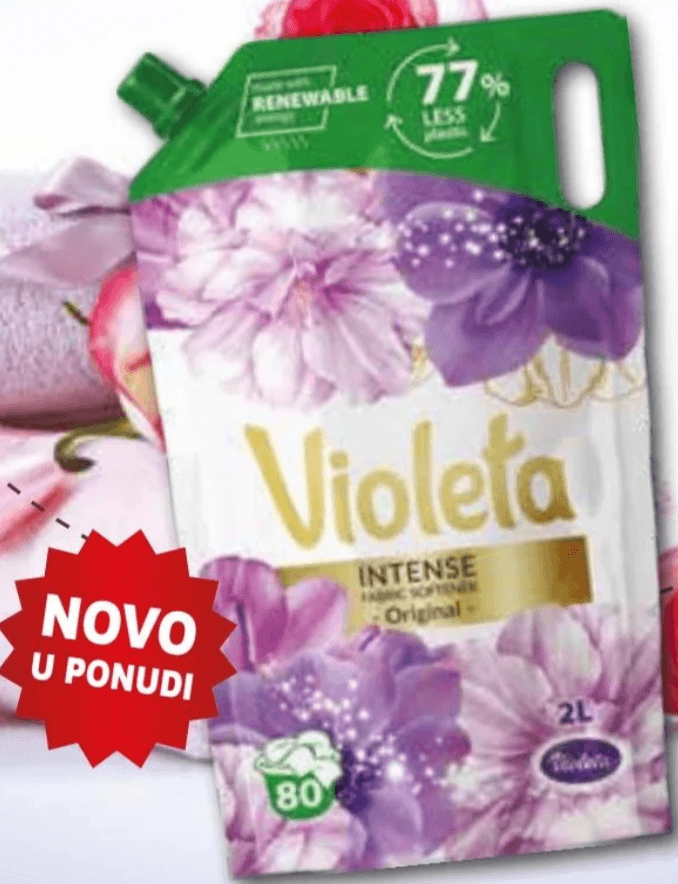 Violeta omekšivač Refil pack 2 l Akcija u trgovini KTC