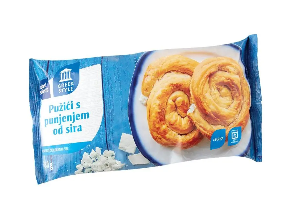 Chef Select Pužići s punjenjem od sira 680 g Akcija u trgovini Lidl