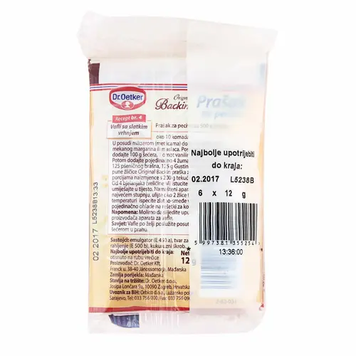 Dr.Oetker Prašak za pecivo 6x12 g Akcija u trgovini Metro