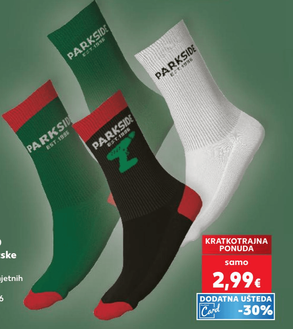 Parkside muške sportske čarape par Akcija u trgovini Kaufland
