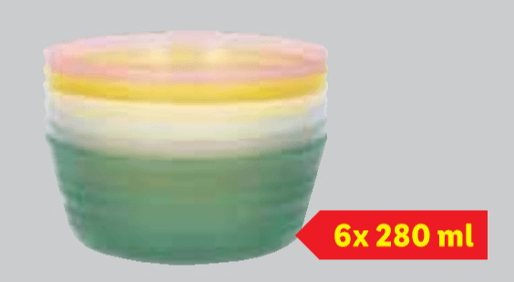 Silvercrest Plastično posuđe (tanjuri/zdjelice) 6x 280 ml - Akcija u trgovini Lidl