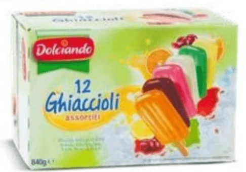 Ledeni štapići više vrsta 12 kom, 840 g Dolciando Akcija u trgovini Eurospin