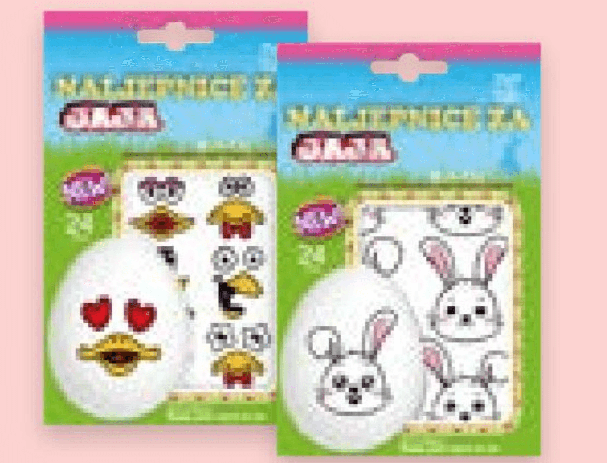 Uskrsne naljepnice 1 kom - Akcija u trgovini Spar