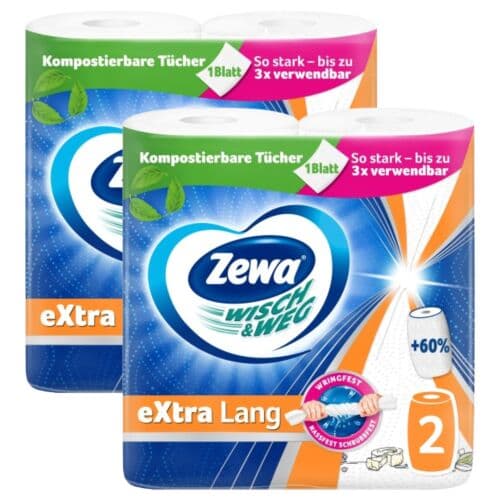 Zewa extra lang papirnati ručnici 2 role 2 sloja Akcija u trgovini Bakmaz