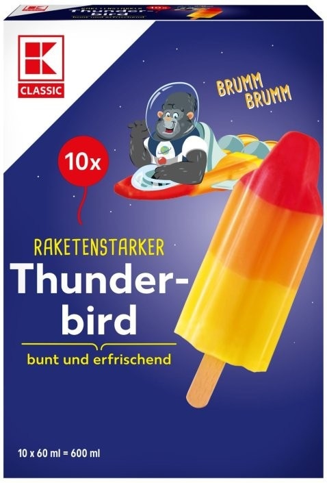 K-Classic Thunderbird sladoled na štapiću 10x60 ml Akcija u trgovini Kaufland