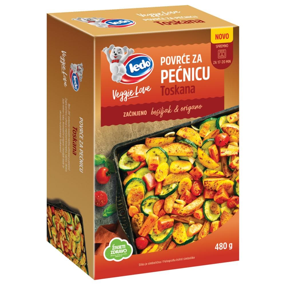 Veggie Love Ledo Povrće za pećnicu 480 g Veggie Love, Ledo Akcija u trgovini Tommy