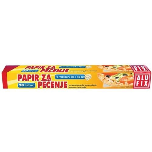 Alufix Papir za pečenje 38 x 42 cm, 20 kom, 1 pak - Akcija u trgovini Ribola