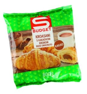 Kroasani s kakao kremom Budget 800 g - Akcija u trgovini Spar