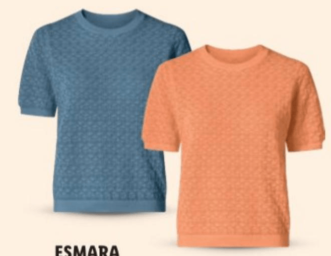 Esmara Pletena majica Komad Akcija u trgovini Lidl