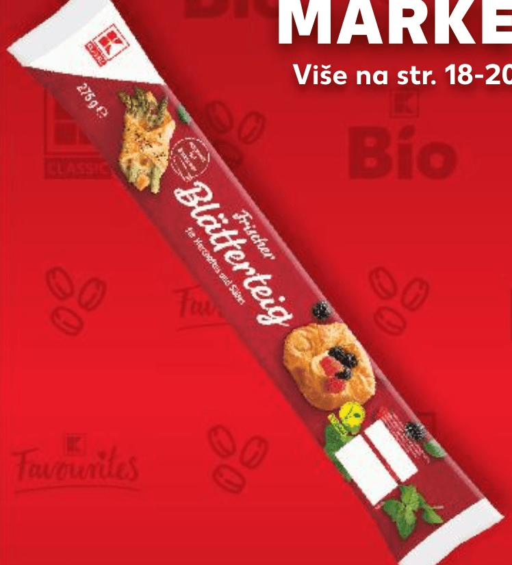 K-Classic Lisnato tijesto 275 g - Akcija u trgovini Kaufland