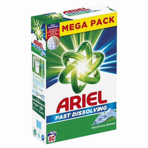 Ariel Mountain Spring 4,4 kg, 80 pranja Akcija u trgovini Pevex