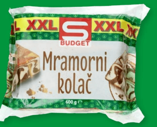 Mramorni kolač XXL 600 g S-BUDGET - Akcija u trgovini Spar