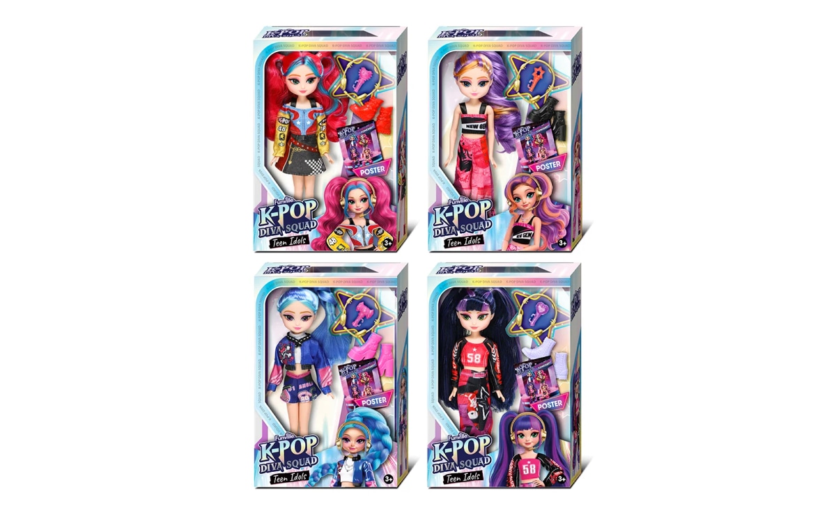 K-pop lutka Teen Idols Diva Squad 24 cm, 1 kom K-POP DEMON HUNTERS Akcija u trgovini Interspar