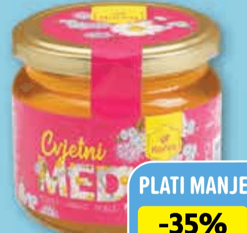 Florea Cvjetni med 450 g - Akcija u trgovini Plodine