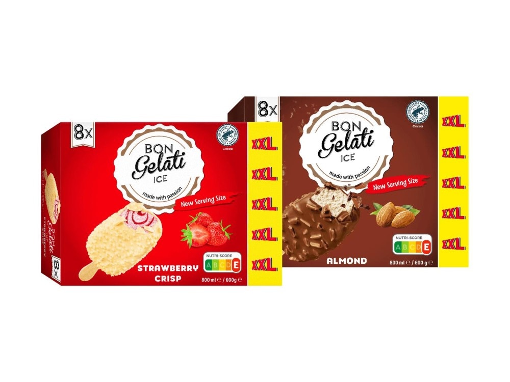 Bon Gelati sladoled na štapiću jagoda crisp XXL 8 x 100 ml Akcija u trgovini Lidl