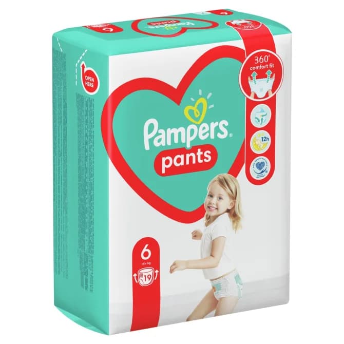 Pampers Pants dječje pelene 19 kom - 25 kom Akcija u trgovini Ribola