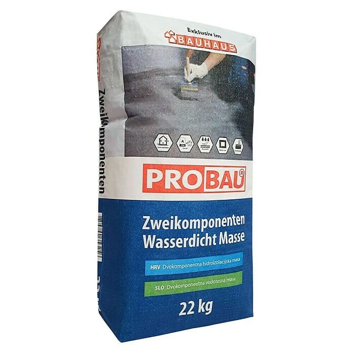 Probau Wasserdicht Masse dvokomponentna hidroizolacija 22 kg + 6 l Akcija u trgovini Bauhaus
