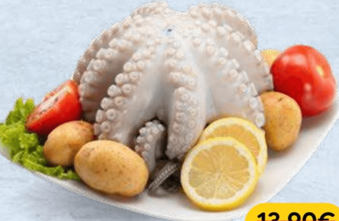 KOGO Hobotnica očišćena 800-1200g - Akcija u trgovini Pivac