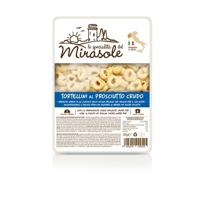 Mirasole tortellini prosciutto crudo 200 g Akcija u trgovini Žabac