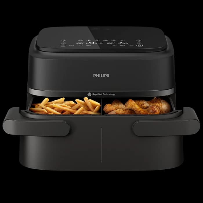 Friteza na vrući zrak s dvije košare Philips NA150/00 Akcija u trgovini Pevex