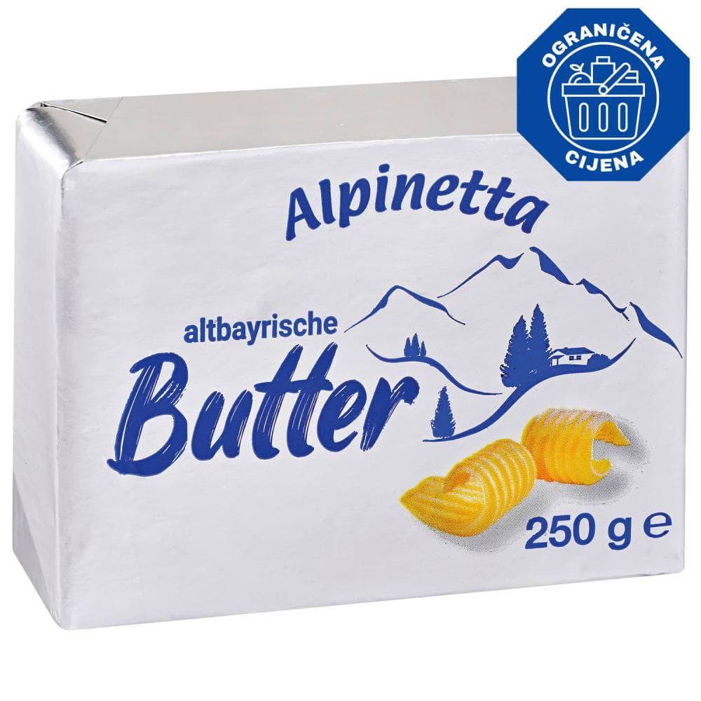 Alpinetta maslac 250 g Akcija u trgovini Konzum