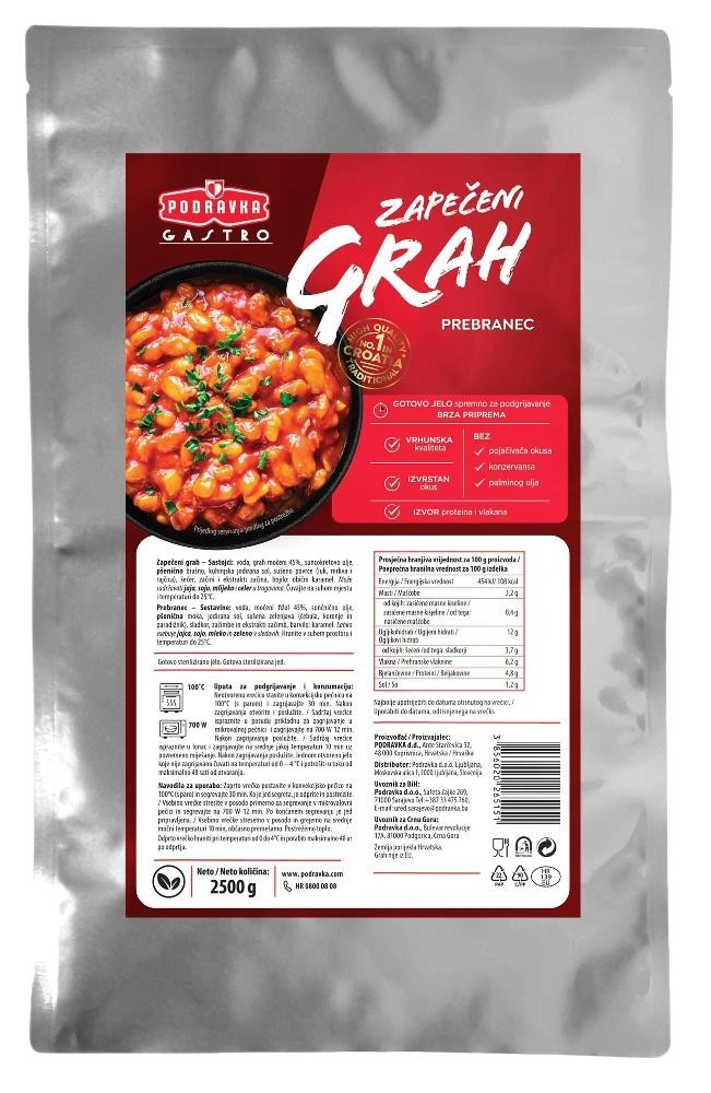 Zapečeni grah 1 kg Akcija u trgovini Konzum
