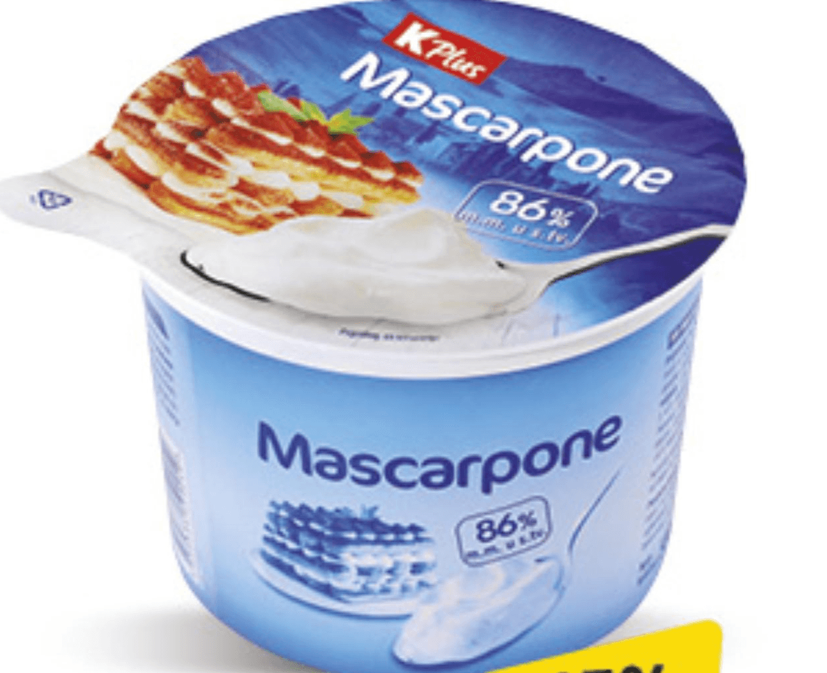 K Plus Mascarpone Sir 500g Akcija u trgovini Konzum