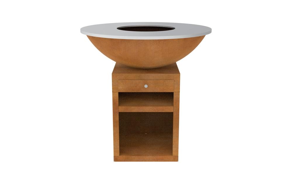 Roštilj na drveni ugljen Corten Rusty Homeware professional - Akcija u trgovini Lesnina