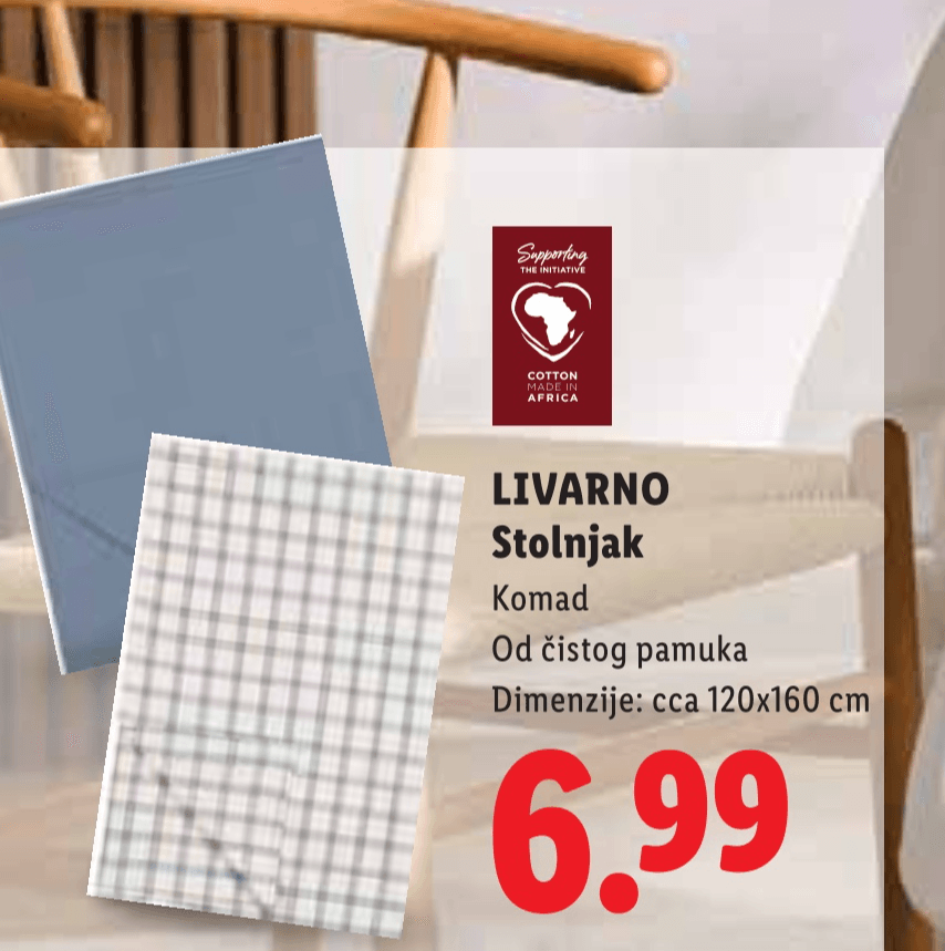 Livarno Stolnjak - Akcija u trgovini Lidl
