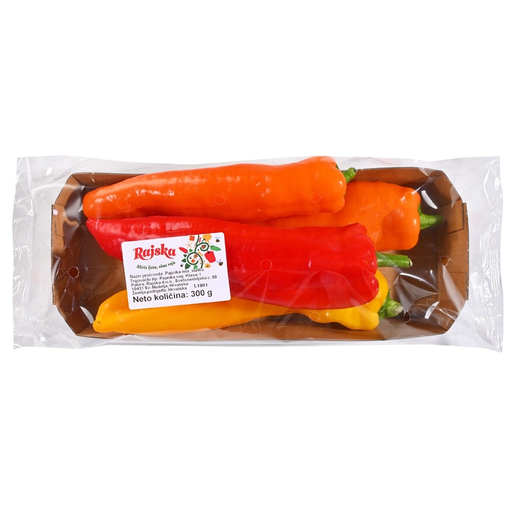 Rajska domaća paprika rog mix 300 g Akcija u trgovini Kaufland